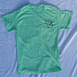 mint green short sleeve tp